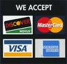 We Accept Paypal, VISA, MasterCard, & AMEX